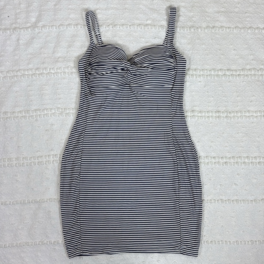 Bond-eye‎ Australia Sorrento Navy & White Stripe Multi Cup Fit Swim Dress Size 8